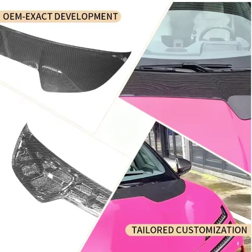 For Lotus Emeya 2024+ Dry Carbon Fiber OEM Style Car Front Hood Decoration Strip